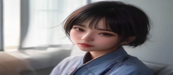 大尺度套图选图实操视频封面，编辑在双屏工作站前对比多套图库素材，暗调工作室环境，橙色台灯侧光